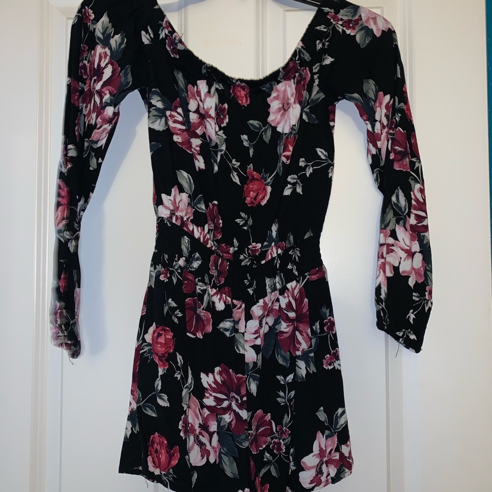 LA Hearts Floral Romper